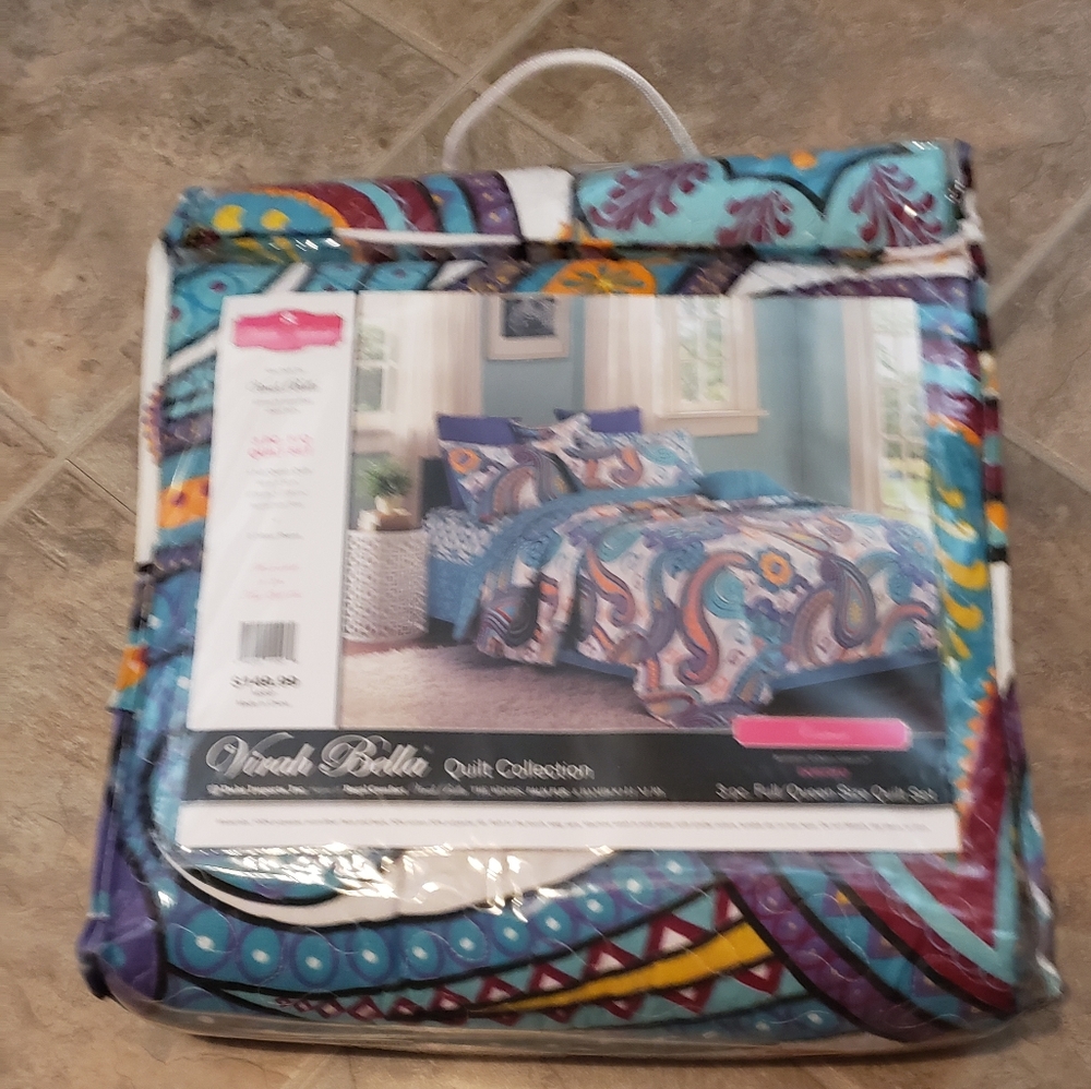 New Virah Bella Quilt Collection 3pc Full/ Queen